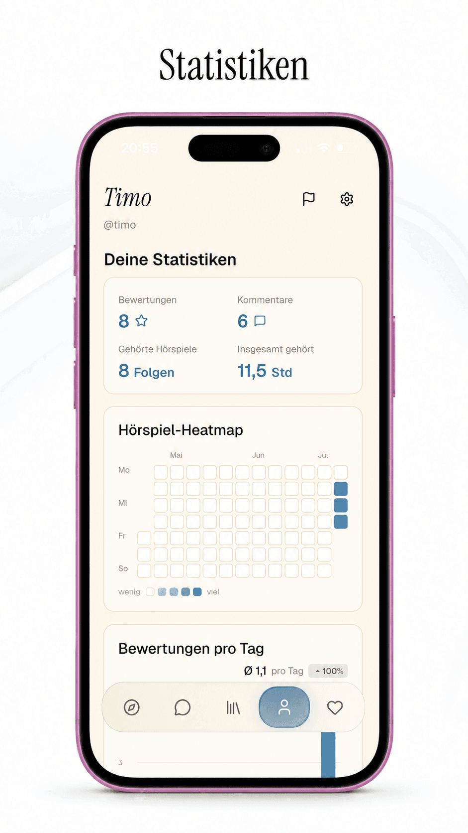 App-Vorschau: Zurückblicken